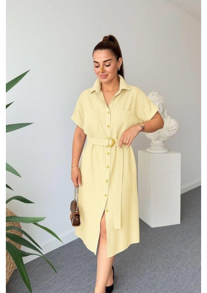 Kemerli Gömlek Elbise fırsatları