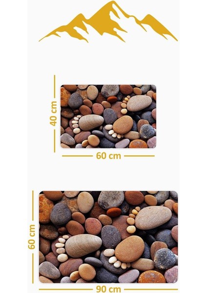 Yıkanabilir Kaymaz Tabanlı Modern Desenli 2'li Banyo Paspas Takımı BPS0005 fiyatları