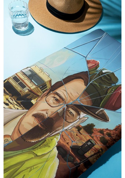 Dijital Baskı Plaj Deniz Havlusu Breaking Bad Desenli Peştamal HVL0028 fiyatları