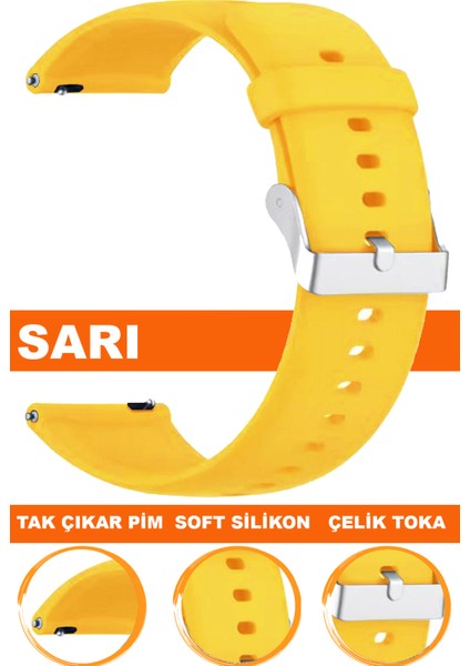 tcl mt40-mt40x akıllı çocuk saati uyumlu soft silikon saat kordonu kayışı a72-sarı