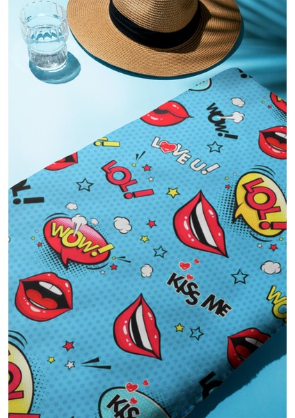 Dijital Baskı Plaj Deniz Havlusu Modern Desenli Peştamal HVL0174 fiyatları