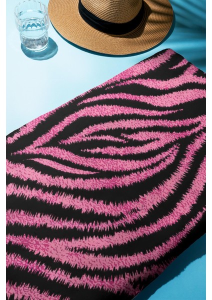 Dijital Baskı Plaj Deniz Havlusu Zebra Desenli Peştamal HVL0187 fiyatları