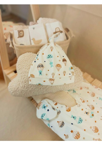 %100 Pamuk Bebek Tulum Seti Yenidoğan Set Bebek Uyku Tulumu Patikli Şapkalı Tulum modelleri