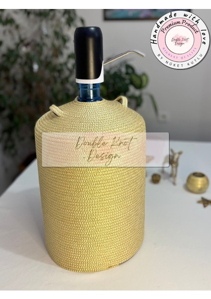 Damacana Kılıfı Dekoratif Sepet - Organizer / Hediyelik Hasır Jüt Tress