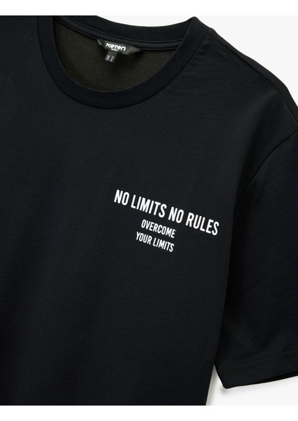 Rahat Kesim Kısa Kollu Baskılı Spor Tişört indirimleri