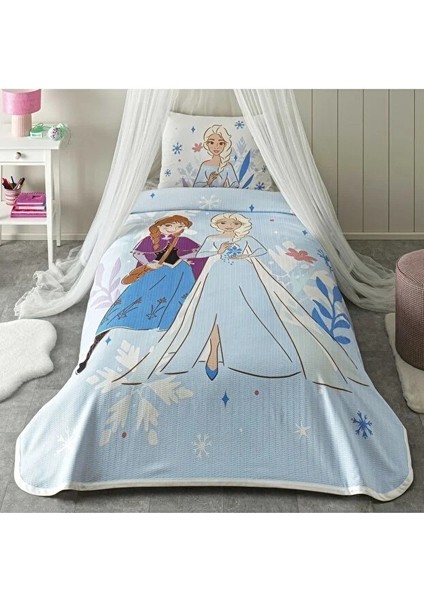 Ranforce Tek Kişilik Lisanlı Pike Takımı Frozen Family