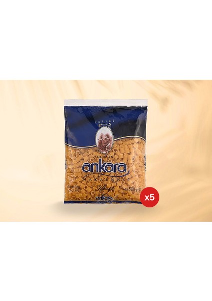 Nuh'un Ankara Yüksük Makarna 500 gr x 5 Paket