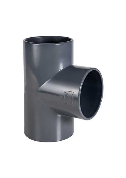 Uh-Pvc Yapıştırma Muflu Te Ø63-PN16-(5 Adet)