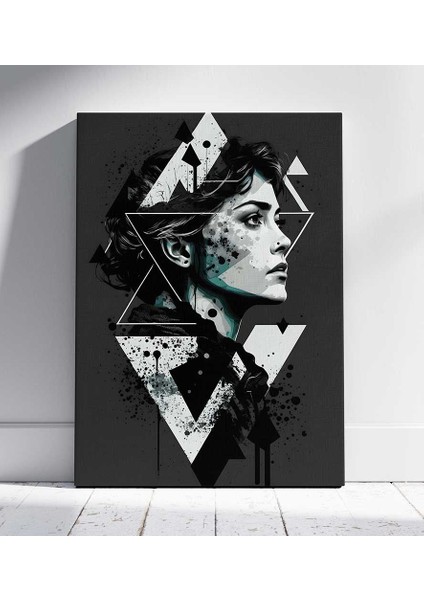 Urban Geometri Portresi Kanvas Tablo Duvar Resim