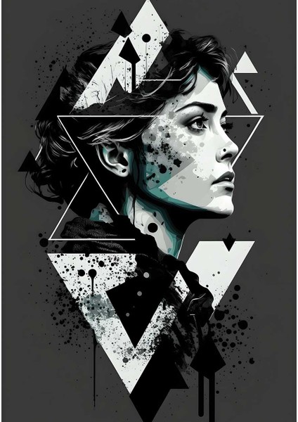 Urban Geometri Portresi Kanvas Tablo Duvar Resim fiyatları