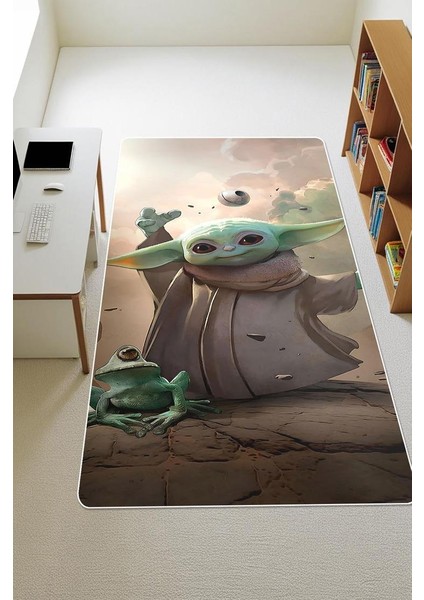 Parlak Kadife Kumaş Dijital Baskı Dot Kaymaz Tabanlı Çocuk ve Genç Odası Halısı H0552