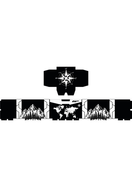 DSN04 45 Lt Alüminyum Motosiklet çanta Uyumlu Sticker