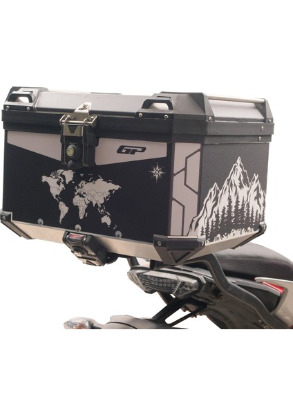 DSN04 45 Lt Alüminyum Motosiklet çanta Uyumlu Sticker indirimleri