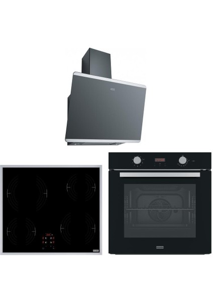 Ankastre Set (Fpj 615 Bk/ss Davlumbaz - Frsm 604 Xs Ocak - Fsl 86 H Bk Fırın)