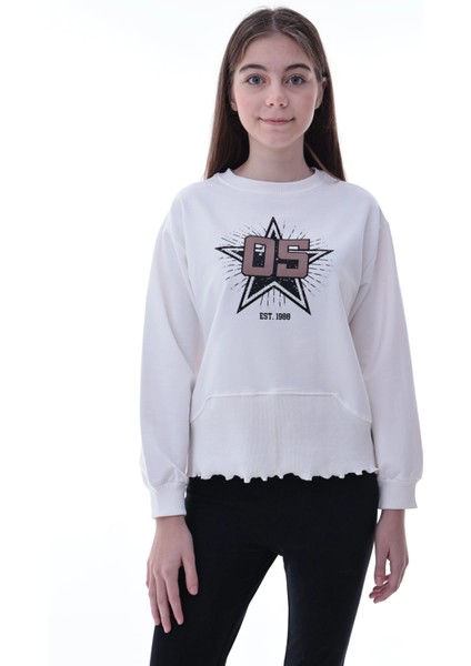 Yıldız Baskılı Kız Çocuk Sweat 2010 fırsatları
