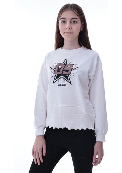Yıldız Baskılı Kız Çocuk Sweat 2010 indirimleri