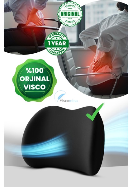 Konforlu Visco Bel ve Sırt Yastığı, Rahat Uyku ve Destek Sağlar