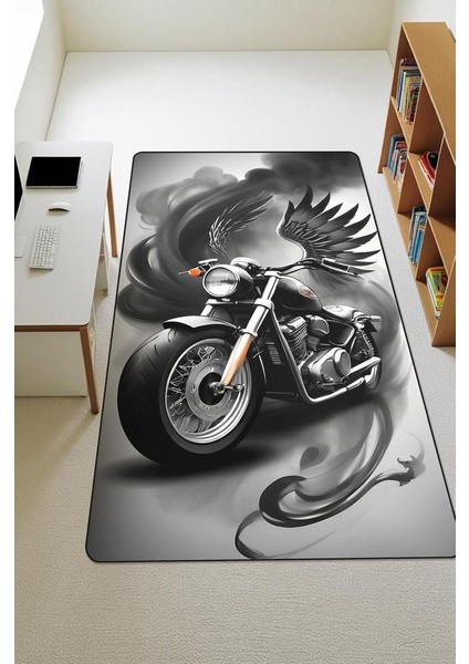 Parlak Kadife Kumaş Dijital Baskı Dot Kaymaz Tabanlı Çocuk ve Genç Odası Halısı H0669