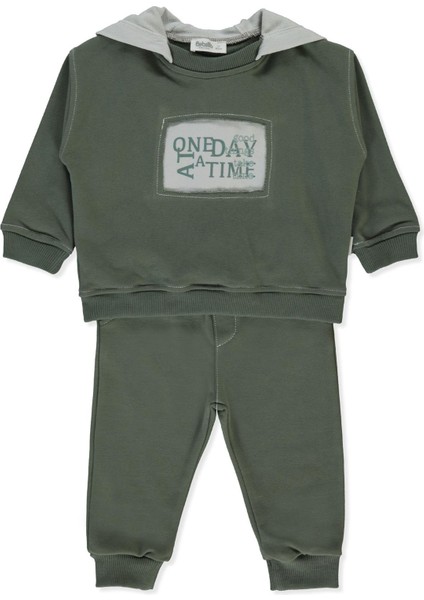 Üç Ip Kapşonlu Sweat 2li Takım (Good Thıngs) Haki