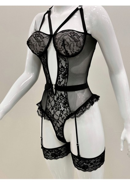 Afrodit Siyah Sexy Jartiyer Takım -1050 modelleri
