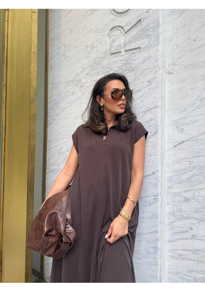 Polo Yaka Pamuklu Salaş Elbise modelleri