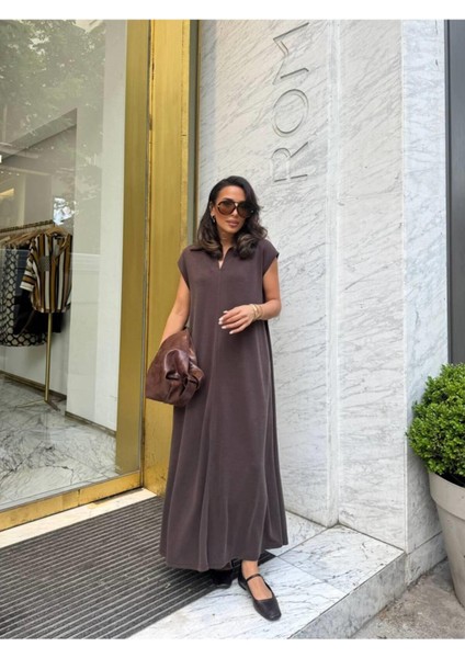 Polo Yaka Pamuklu Salaş Elbise indirimleri