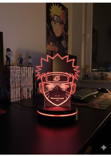 Naruto Uzumaki 🍥 Rgb 3D Illusion Masa Lambası | Anime Oda Aydınlatma fiyatları