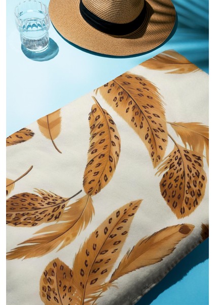 Dijital Baskı Plaj Deniz Havlusu Tüy Desenli Peştamal HVL0180 fiyatları