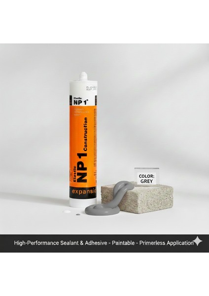 Polimer Silikon Mastik | Silan Modifiyeli Polimer Yapıştırıcı & Sızdırmazlık | Yüksek Tutunma – Boyanabilir