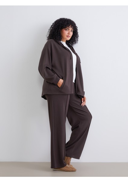 Büyük Beden Beli Lastikli Kadın Eşofman Altı