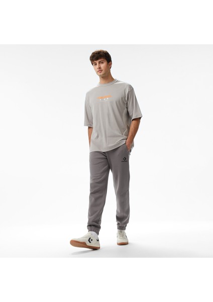 Star Chevron Baskılı Erkek Oversize Fit Lacivert Eşofman ALTI.055