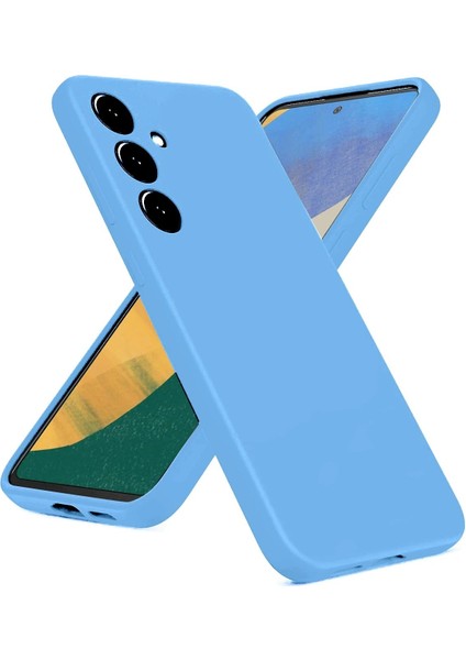 Samsung Galaxy A36 Kılıf Nano Içi Kadife Silikon - MAVI-(5796) - TG0012-2R87A2