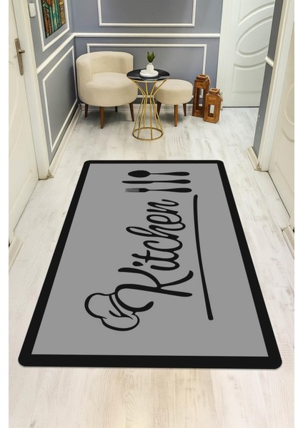 Kitchen Desenli Dijital Baskı Kaymaz Taban Mutfak Halısı H0061 fiyatları