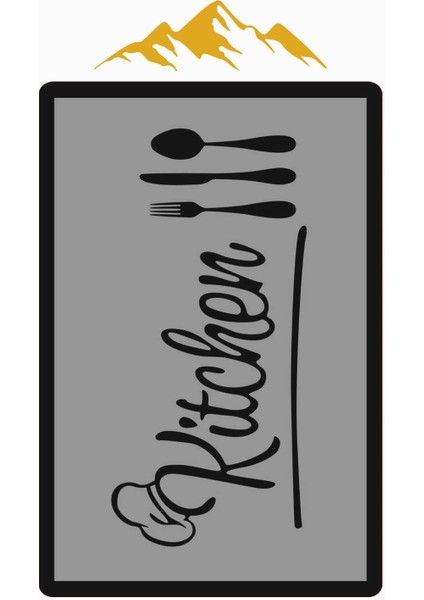 Kitchen Desenli Dijital Baskı Kaymaz Taban Mutfak Halısı H0061 modelleri