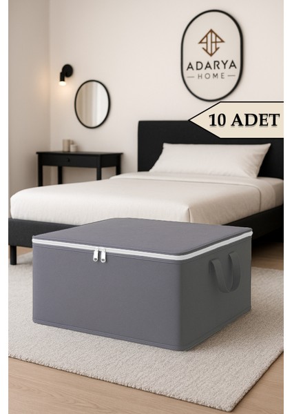 10 Adet Büyük Boy Antrasit Bazaaltı Hurç 64 x 45 x 22 cm