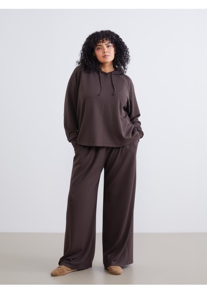 Büyük Beden Beli Lastikli Kadın Eşofman Altı