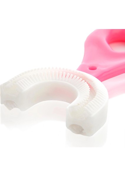 Silikon Çocuk Diş Fırçası Tartar Temizleyici (2-12 Yaş) - Pembe modelleri