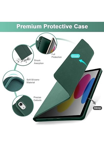 Ipad (A16) 11INÇ 10. Nesil 2022/2025 Uyumlu Bluetooth Türkçe Q Klavyeli Kılıfı (Tablet Değildir) fiyatları