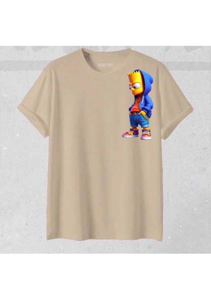 Unisex Oversize Efsane Yeni Sezon Simson Baskılı 1 Adet T-Shirt