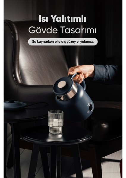 Elektrikli Su Isıtıcı Kettle 1.5 L Çelik Hazne Kt-01 Urban fırsatları