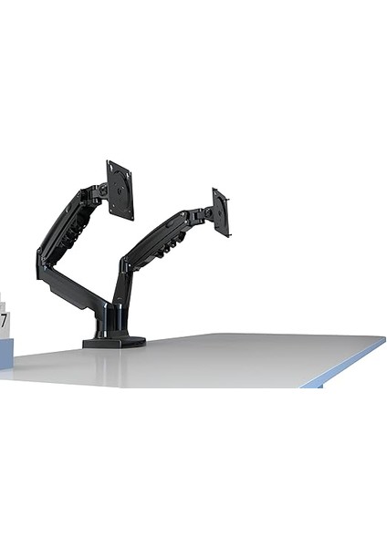 F160 17-27" Çift Kol Amortisörlü Vesa Monitör Standı fiyatları