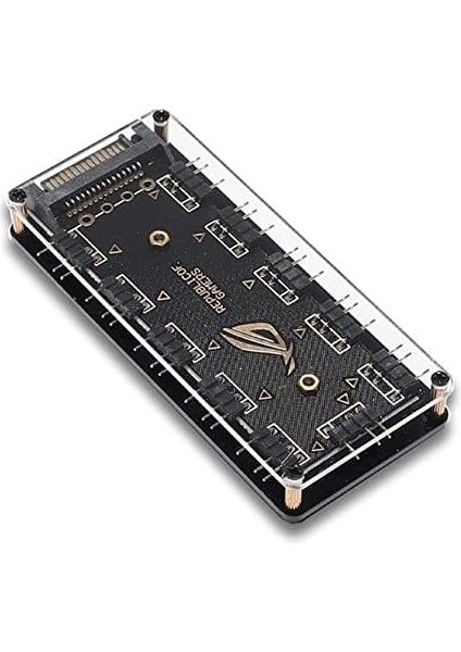 4847 Argb Rgb LED 3 Pin 11 Port 5V Sata Power Güç Fan Çoklayıcır Şerit Hub Kablo Splitter modelleri