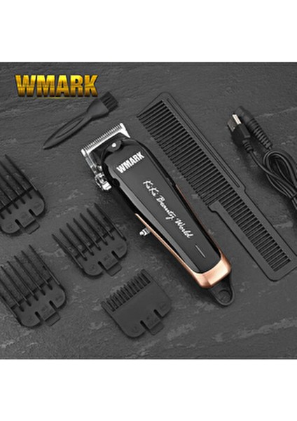 Rechargeable Hair Clipper (Black/blue, Type- C Kablolu) Saç ve Sakal Makinesi Ng- 103 Plus indirimleri