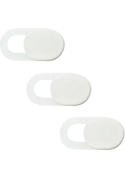 Web Kamerası Kapağı, Webcam Cover, Notebook, Laptop, Macbook, Telefon, Tablet Için Kamera Kapatıcı, Gizleyici Beyaz (3 Adet)