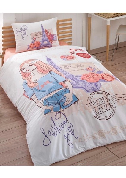 Kristal Ranforce Tek Kişilik Uyku Seti Genç Kız Odası Girl Fashion