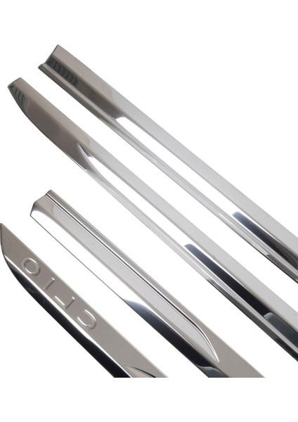 Clio 5 Yan Kapı Çıtası Krom Nikelaj - Yazılı (2020-2025) Için Özel Ürün (4 Parça Paslanmaz Çelik) fiyatları