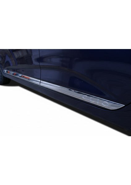Clio 5 Yan Kapı Çıtası Krom Nikelaj - Yazılı (2020-2025) Için Özel Ürün (4 Parça Paslanmaz Çelik) indirimleri