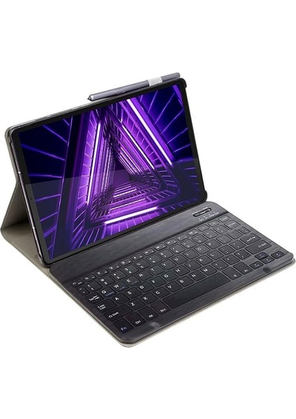 Lenovo Tab M10 TB-X306F 10.1 Tablet Bluetooth Klavyeli Standlı Kılıf - Bkk1