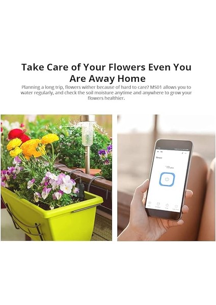 MS01 IP55 Su Geçirmez Akıllı Flora Zemin Monitörü, Bahçe, Bitki Bakımı, Zemin, Çimen, Nem Test Cihazı, Sensör, Kendin Yap Çiçekler, Bahçe Test Cihazı modelleri