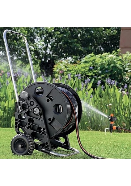 8862 Genıus 60 Hortum Arabası 65 Mt, Alüminyum Yapı Siyah modelleri